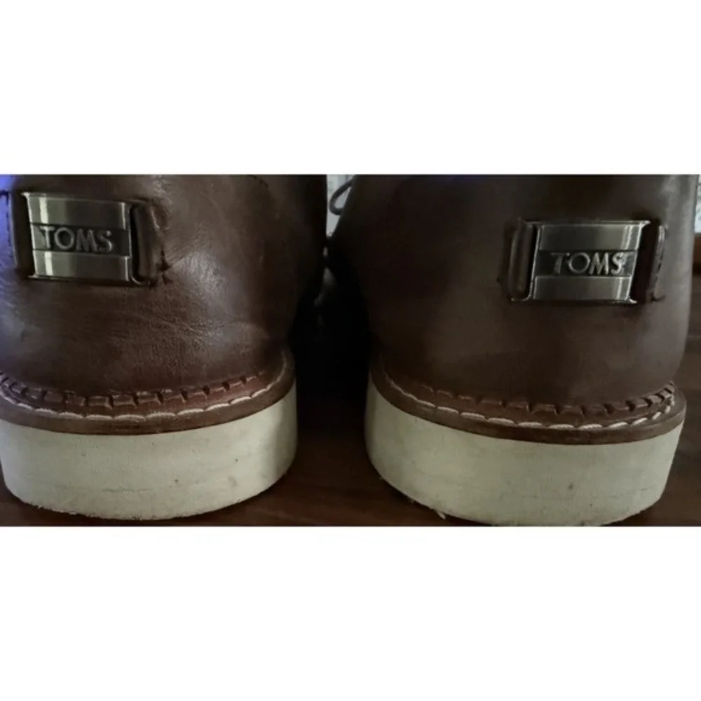Tom's Oxford Mens Business Casual Shoes 11.5 Knit/leather Tie‎ UPS